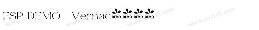 FSP DEMO   Vernac字体转换